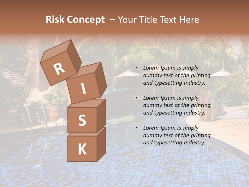 Deckchair Paradise Lifestyle PowerPoint Template