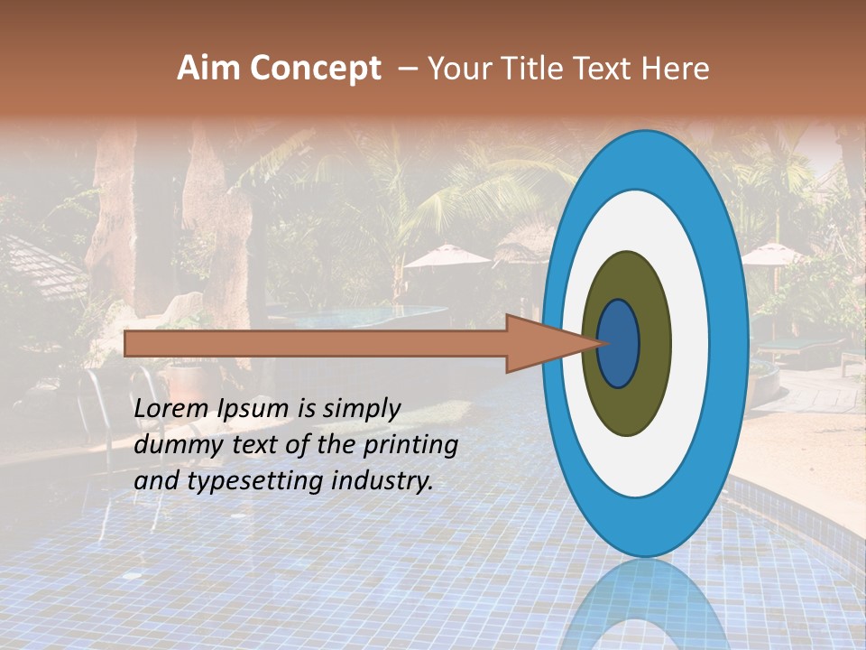 Deckchair Paradise Lifestyle PowerPoint Template