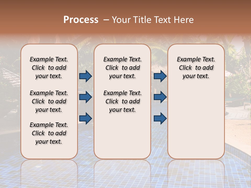 Deckchair Paradise Lifestyle PowerPoint Template