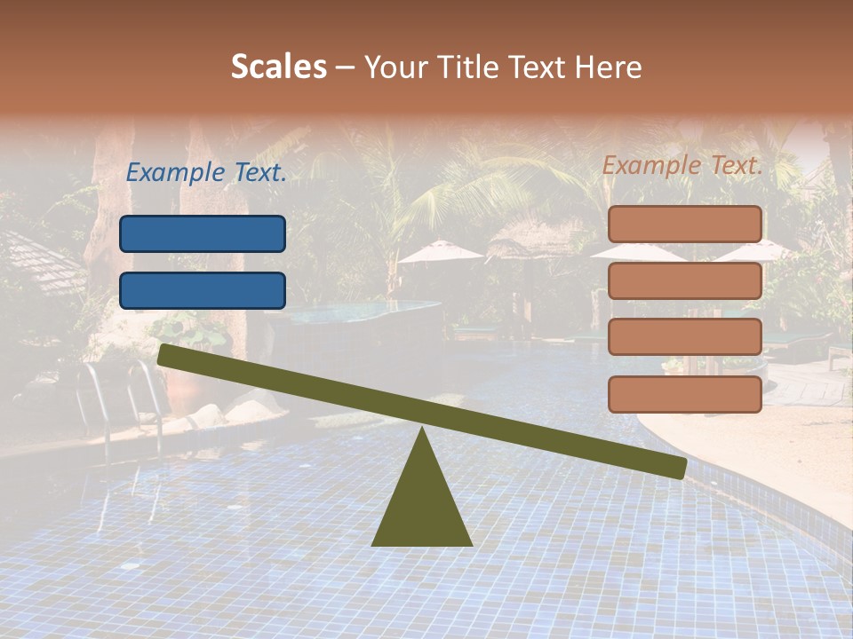 Deckchair Paradise Lifestyle PowerPoint Template
