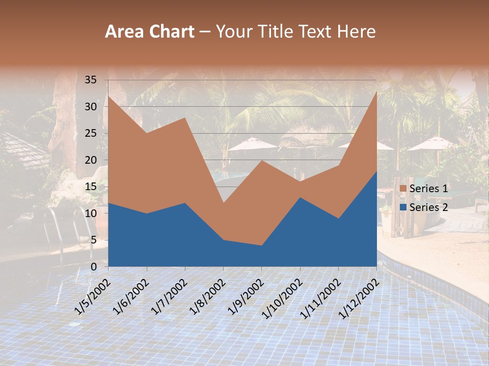 Deckchair Paradise Lifestyle PowerPoint Template