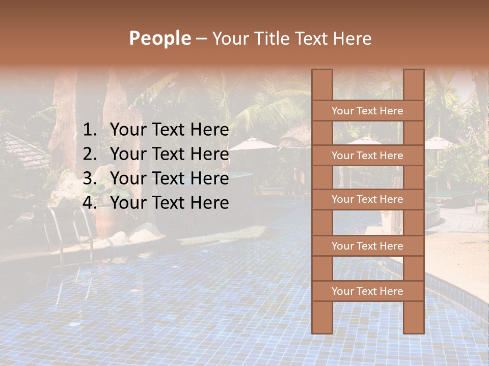 Deckchair Paradise Lifestyle PowerPoint Template