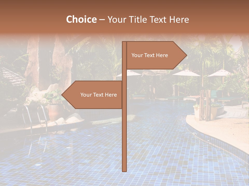 Deckchair Paradise Lifestyle PowerPoint Template