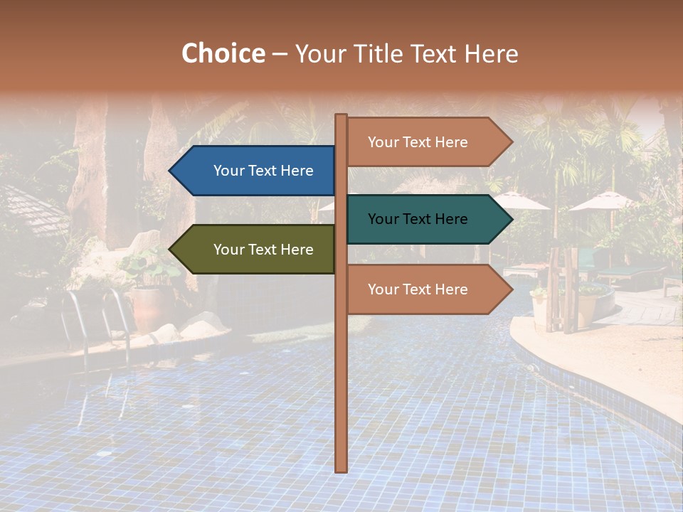 Deckchair Paradise Lifestyle PowerPoint Template
