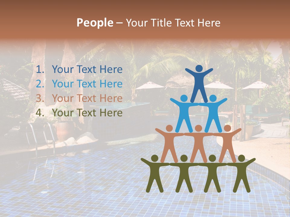 Deckchair Paradise Lifestyle PowerPoint Template