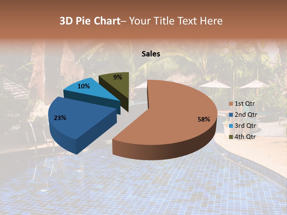 Deckchair Paradise Lifestyle PowerPoint Template