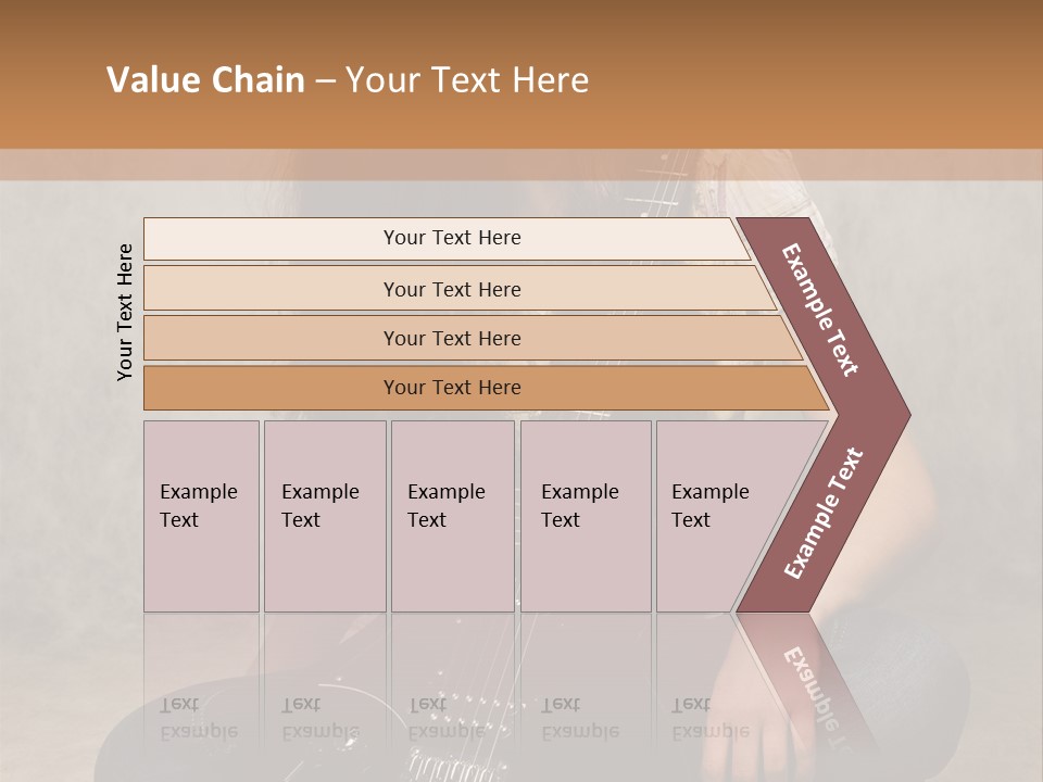 Girl With Guitar PowerPoint Template