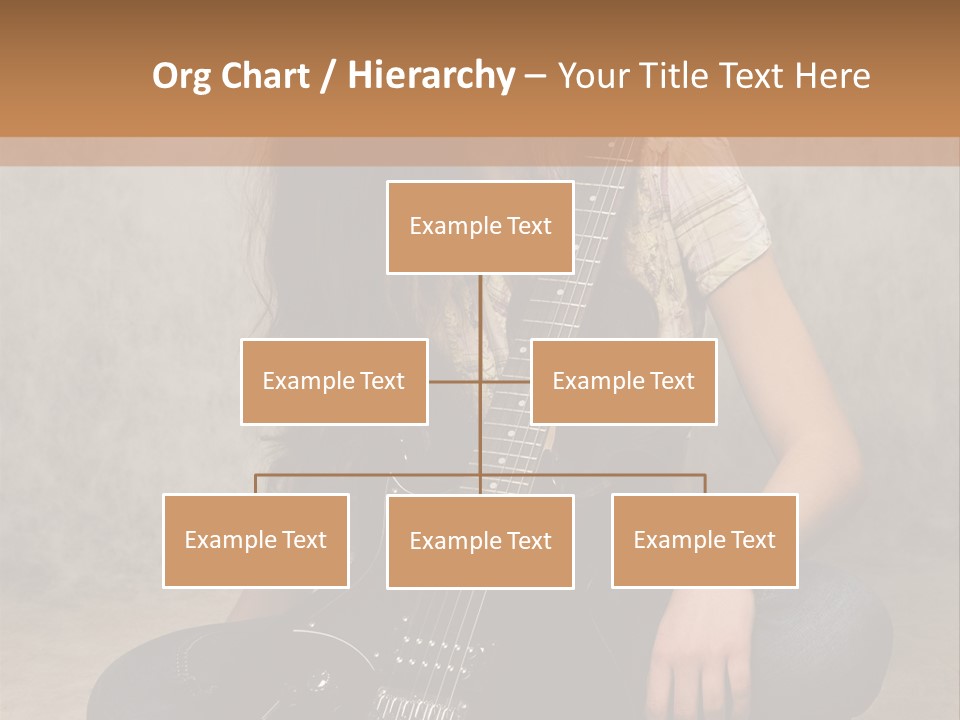 Girl With Guitar PowerPoint Template