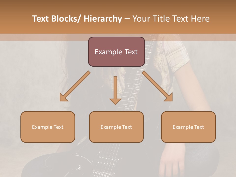 Girl With Guitar PowerPoint Template