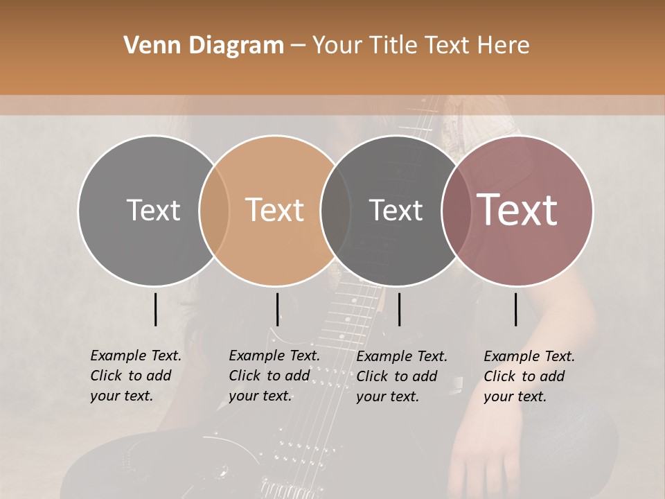 Girl With Guitar PowerPoint Template