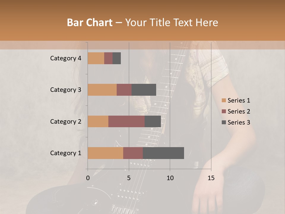 Girl With Guitar PowerPoint Template