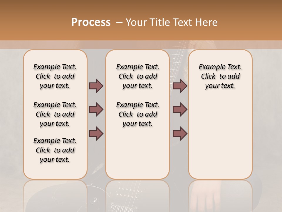 Girl With Guitar PowerPoint Template