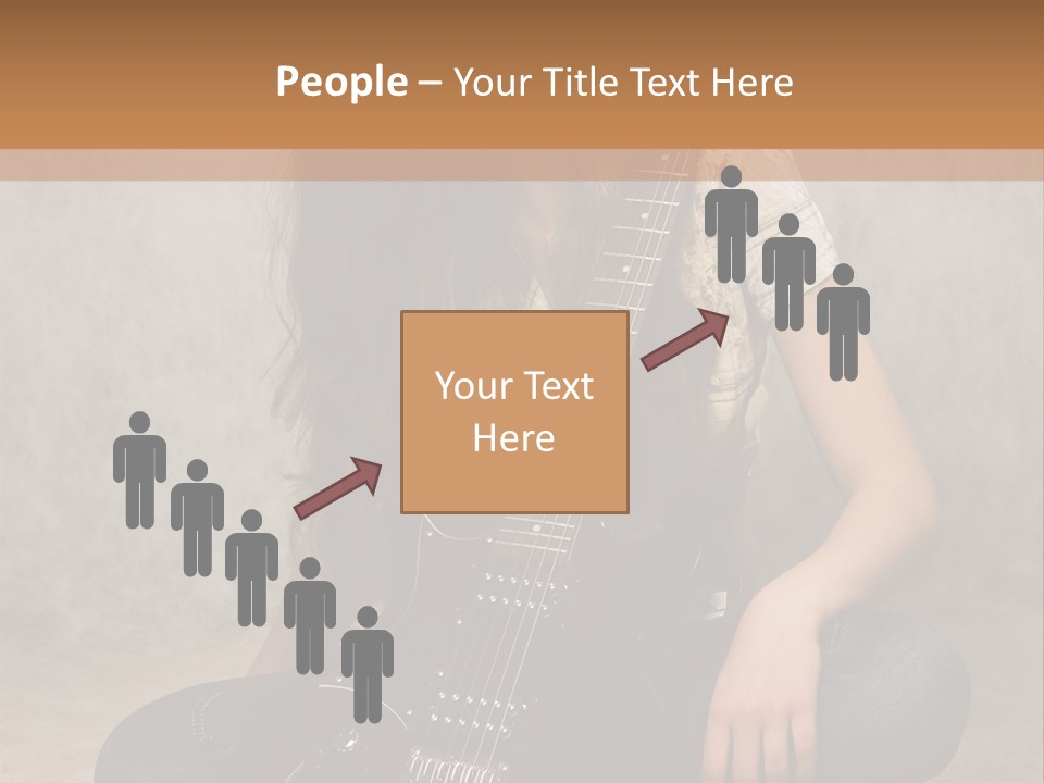 Girl With Guitar PowerPoint Template