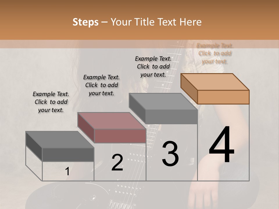 Girl With Guitar PowerPoint Template