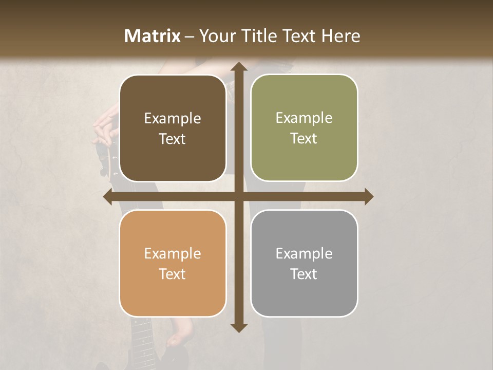 Girl With Guitar PowerPoint Template