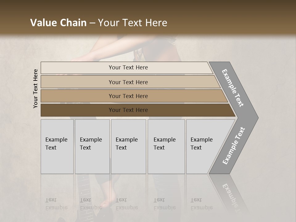 Girl With Guitar PowerPoint Template