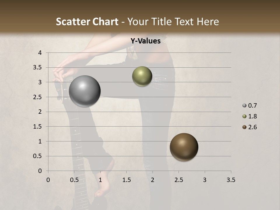 Girl With Guitar PowerPoint Template