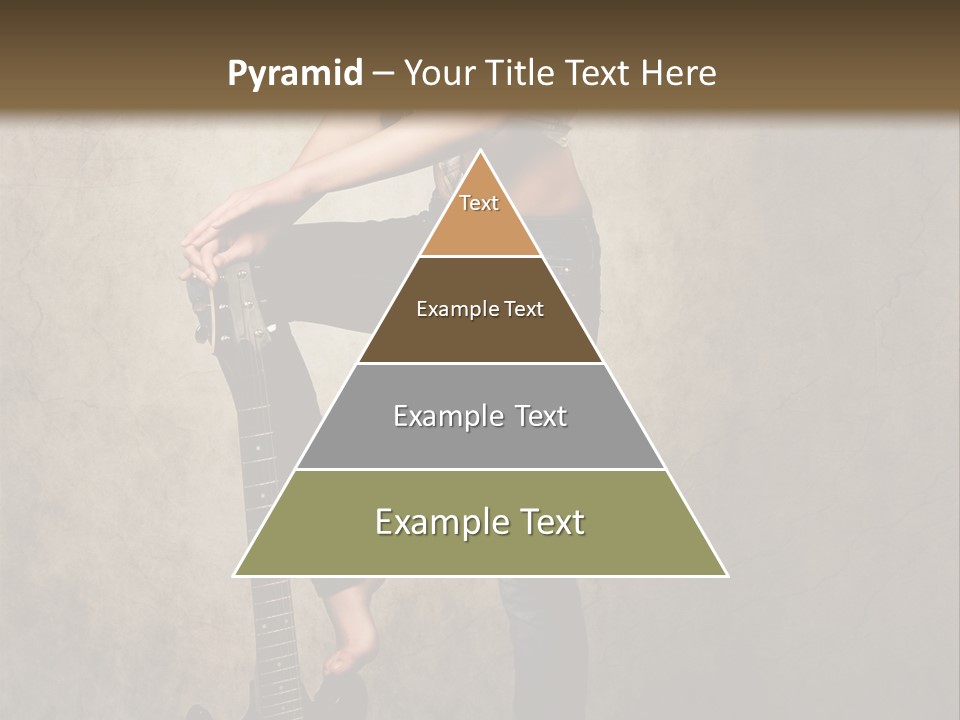 Girl With Guitar PowerPoint Template