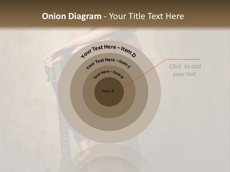 Girl With Guitar PowerPoint Template