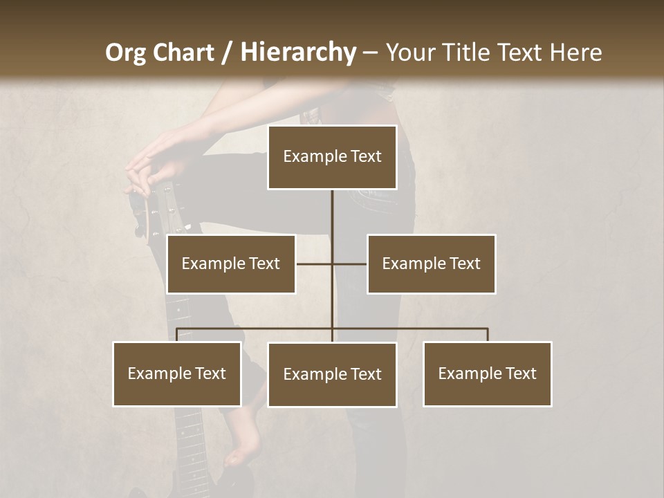 Girl With Guitar PowerPoint Template