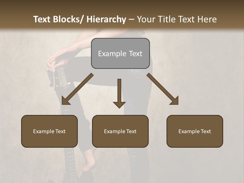 Girl With Guitar PowerPoint Template