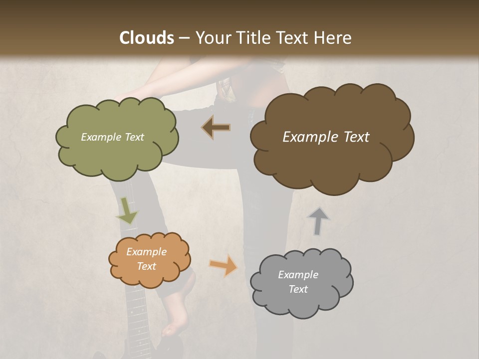 Girl With Guitar PowerPoint Template