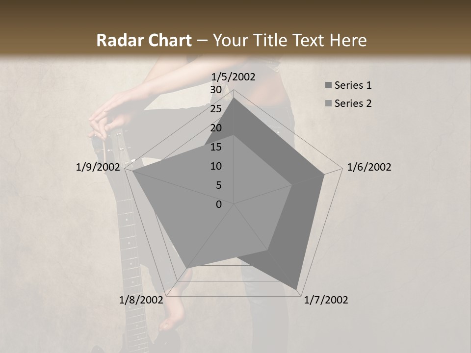 Girl With Guitar PowerPoint Template