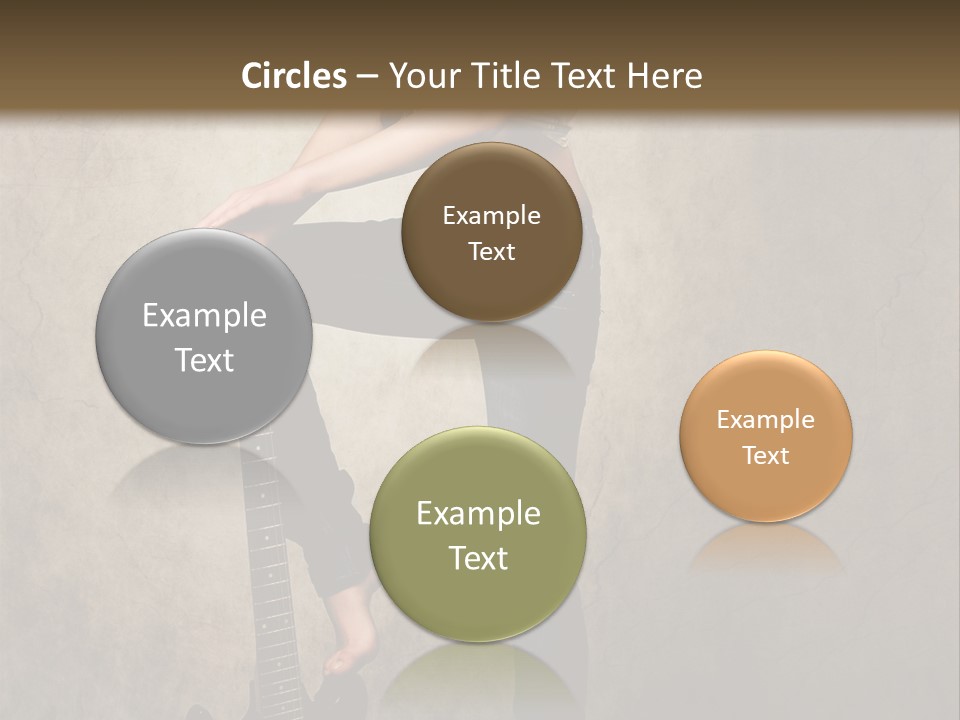 Girl With Guitar PowerPoint Template