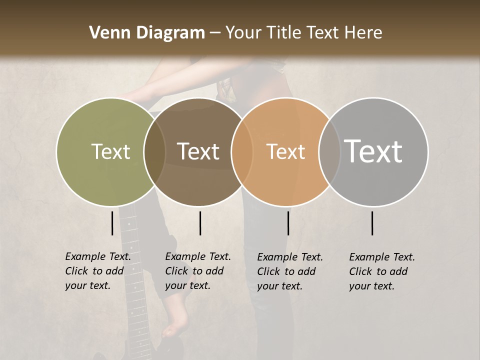 Girl With Guitar PowerPoint Template