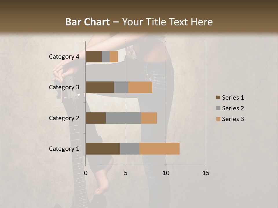 Girl With Guitar PowerPoint Template