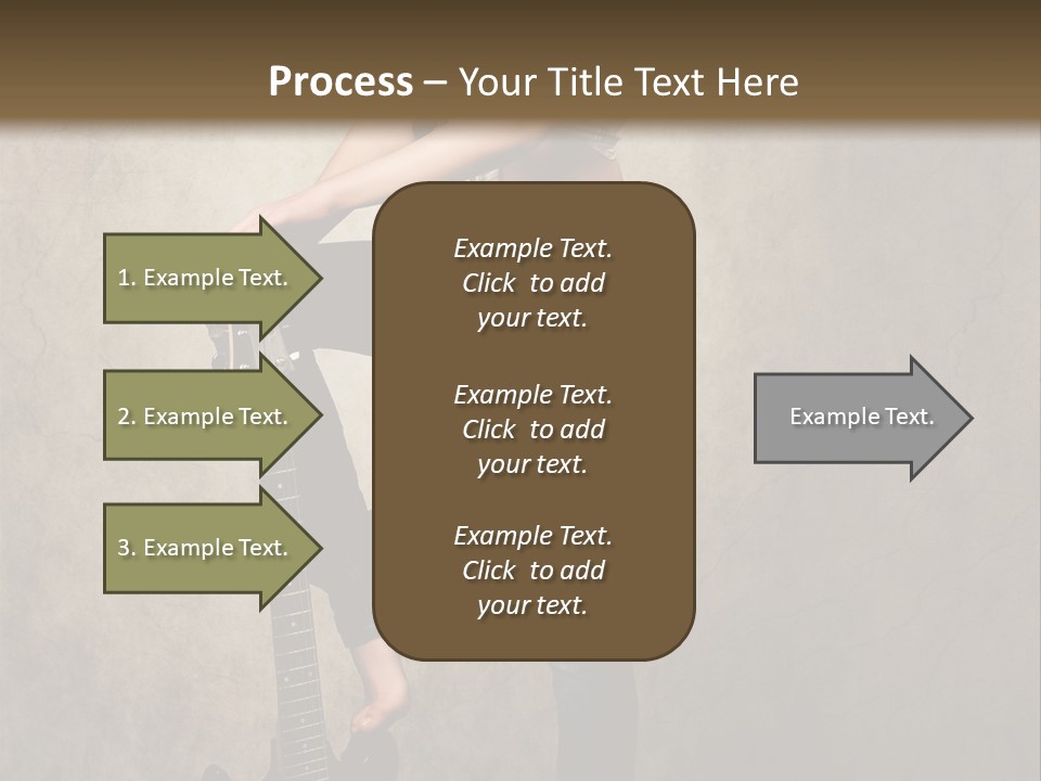 Girl With Guitar PowerPoint Template