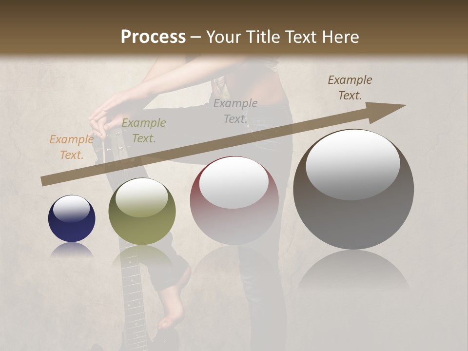 Girl With Guitar PowerPoint Template