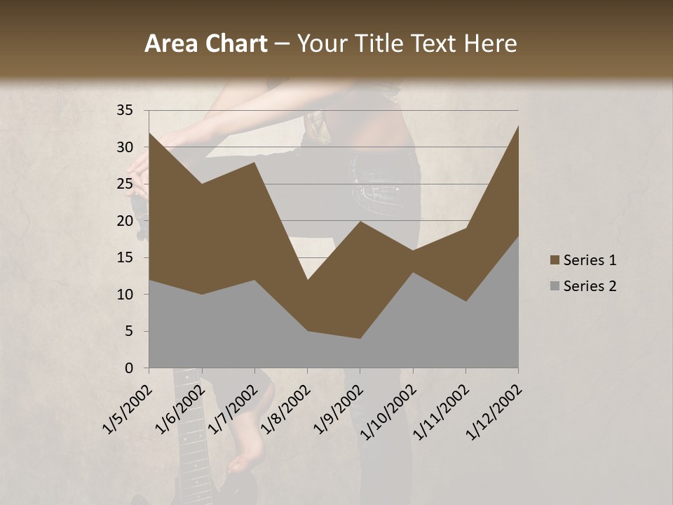 Girl With Guitar PowerPoint Template