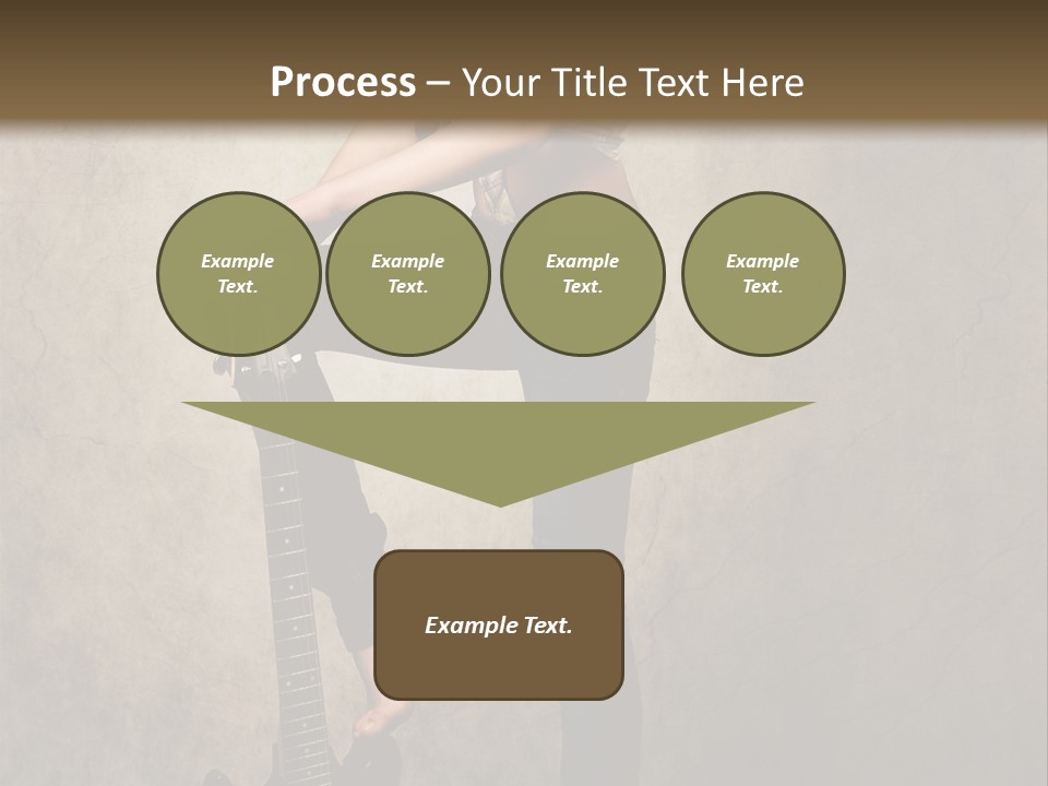 Girl With Guitar PowerPoint Template