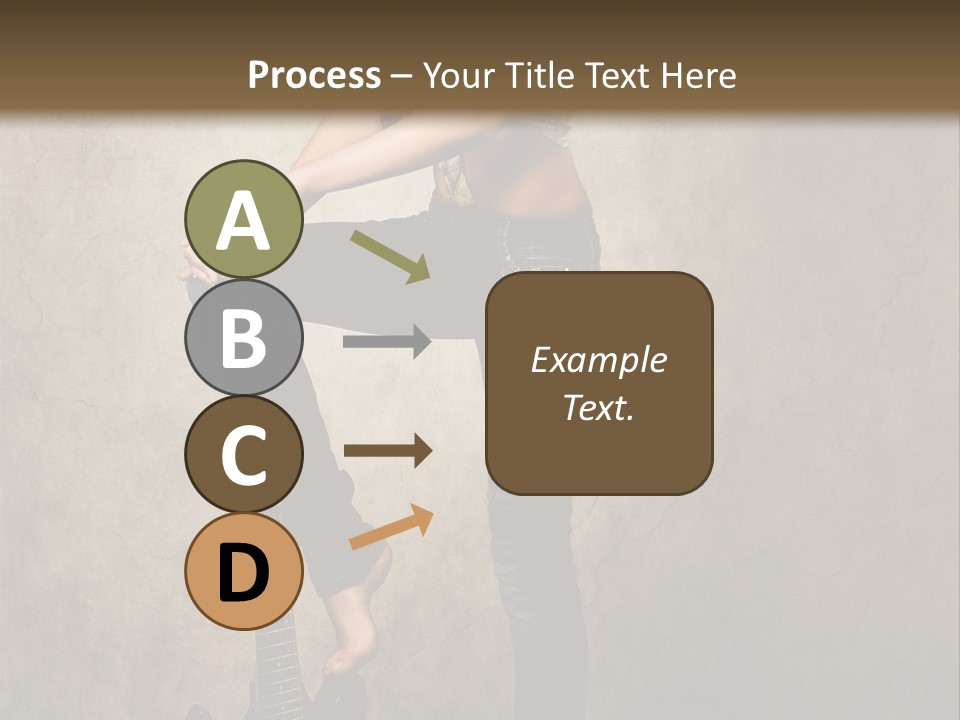 Girl With Guitar PowerPoint Template