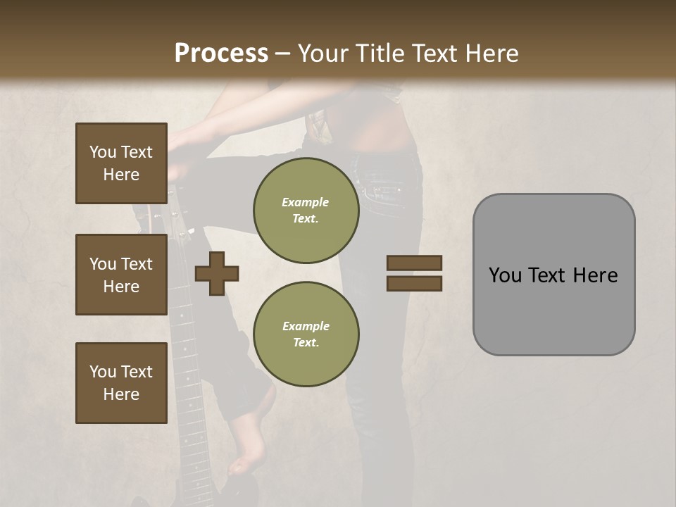 Girl With Guitar PowerPoint Template