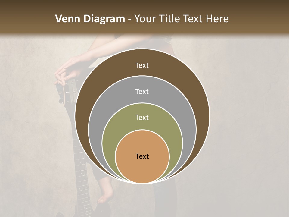 Girl With Guitar PowerPoint Template