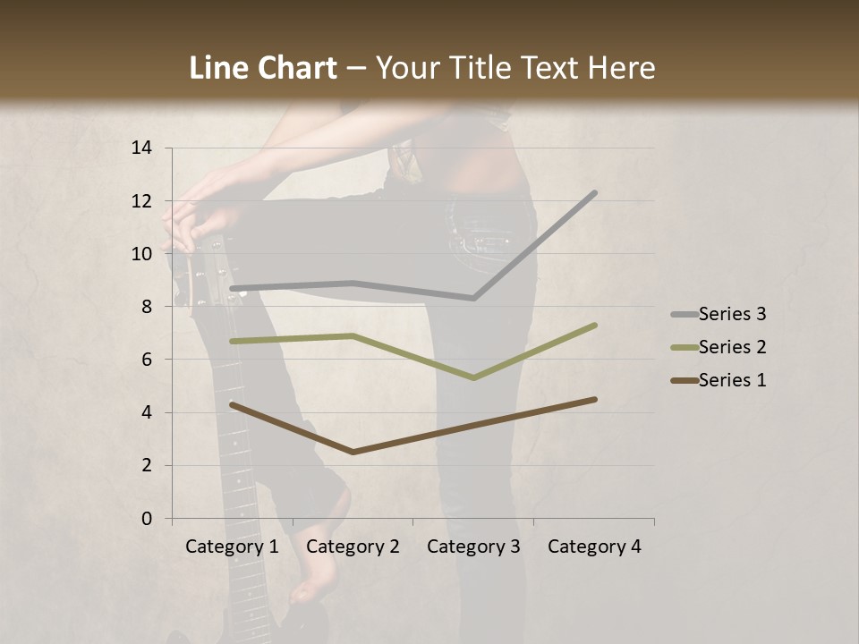 Girl With Guitar PowerPoint Template