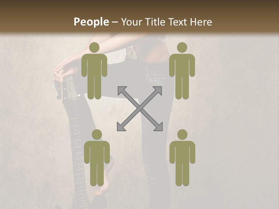 Girl With Guitar PowerPoint Template