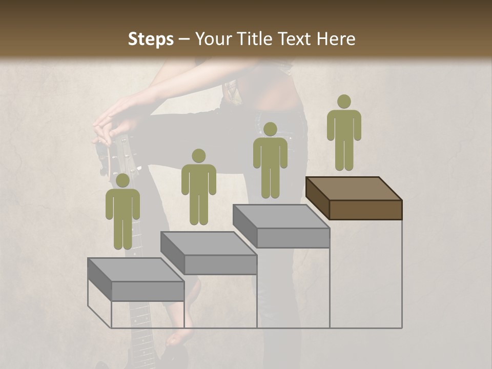 Girl With Guitar PowerPoint Template