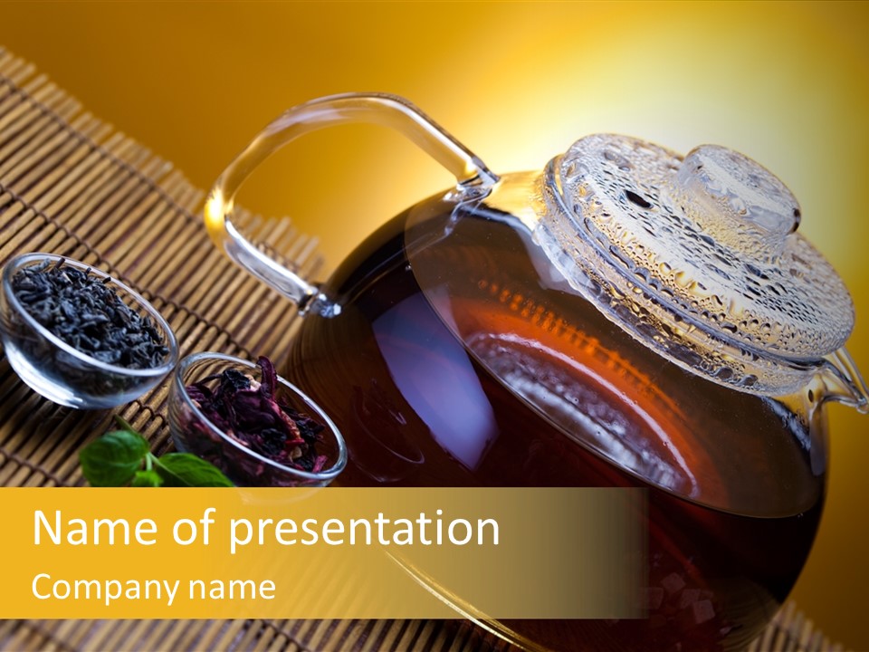 Cup Object Drink PowerPoint Template