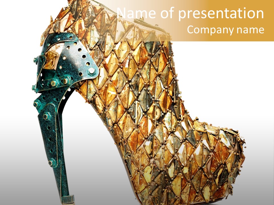 Top Shoe Brand PowerPoint Template