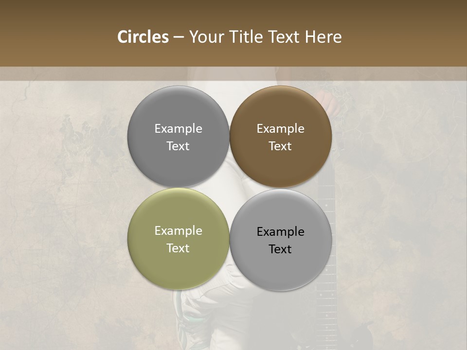 Girl With Guitar PowerPoint Template