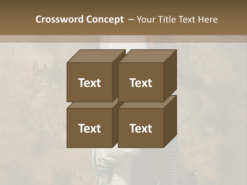 Girl With Guitar PowerPoint Template
