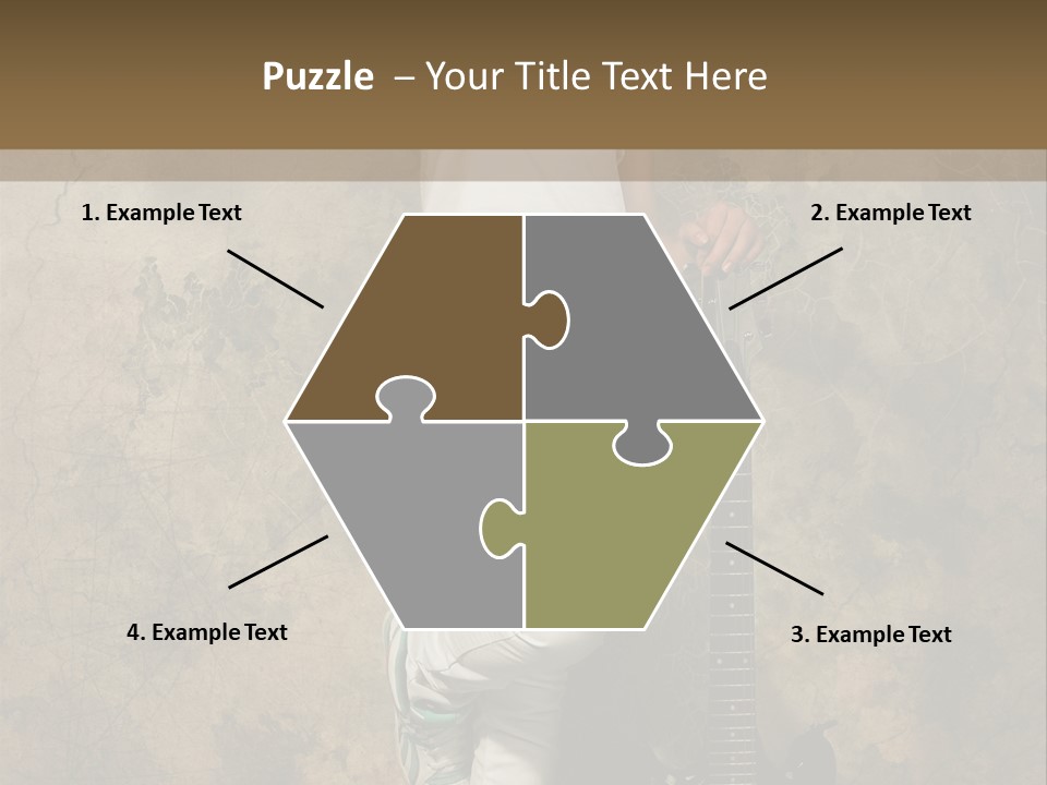 Girl With Guitar PowerPoint Template