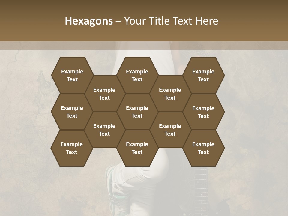 Girl With Guitar PowerPoint Template