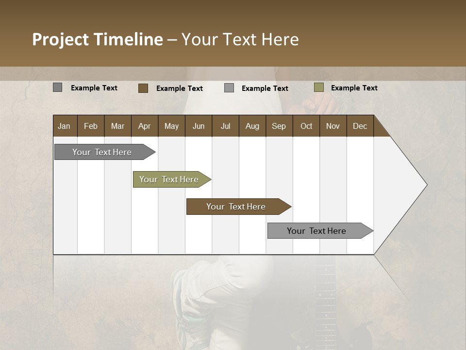 Girl With Guitar PowerPoint Template