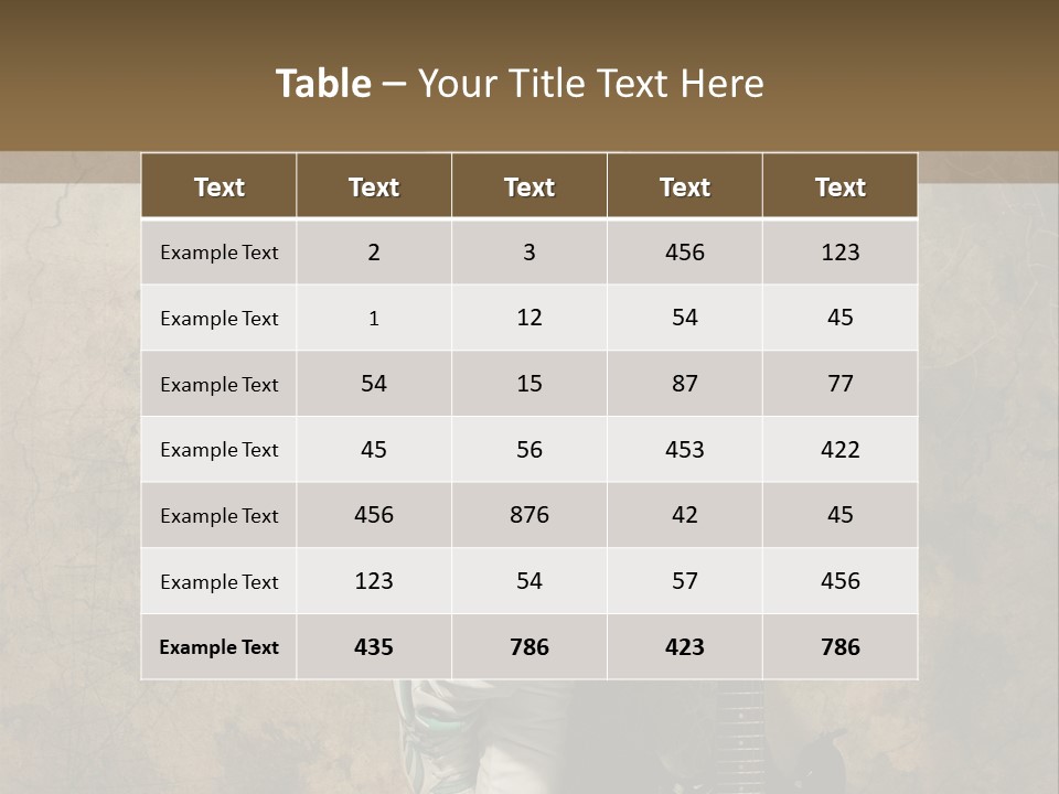 Girl With Guitar PowerPoint Template