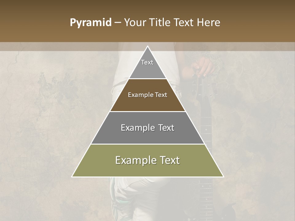 Girl With Guitar PowerPoint Template