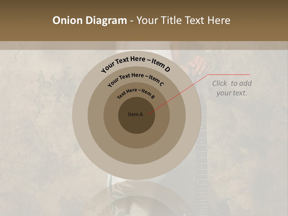 Girl With Guitar PowerPoint Template